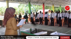 Sekda Kabgor Lantik 111 Anggota BPD Se-Kecamatan Tibawa