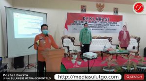 Pemkab Gorontalo Lakukan Deklarasi Netralitas ASN Pada Pilkada Serentak 2020