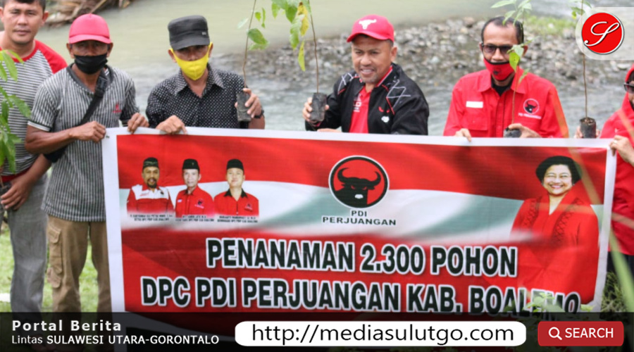 Ulang Tahun Megawati, PDIP Boalemo Tanam 2.300 Pohon