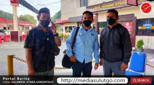 Eka Wijaya Bersama Kuasa Hukum Datangi Polres Gorontalo Kota