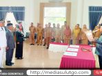 Awal Tahun 2023, Bupati Gorut Thariq Modanggu Lantik Pejabat Eselon II, III dan IV