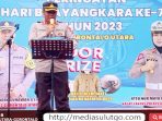 Sambut HUT Bhayangkara ke 77, Polres Gorontalo Utara Gelar Lomba Safety Riding