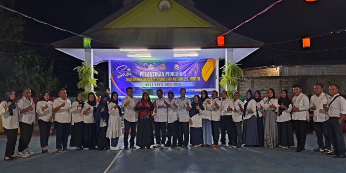 Usai Dilantik, Ketua IKA Alumni SMPN 2 Limboto, Rachmat Bersama Pengurus Siap Kembangkan Sekolah