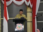 Bupati Nelson Hadiri Paripurna tingkat l tentang pembahasan Ranperda Pertanggungjawaban Pelaksanaan APBD Kabgor Tahun Anggaran 2022