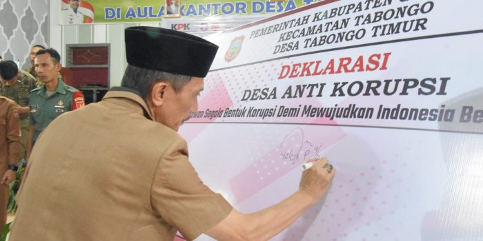 Tabongo Timur Contoh Desa Antikorupsi Tingkat Nasional, Nelson Harap Ini Jadi Icon Desa lain di Kabgor