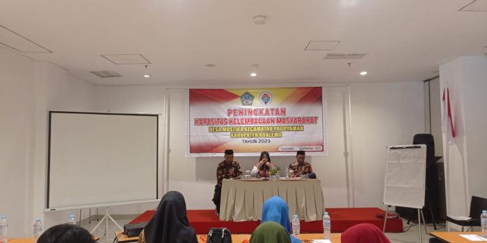 PemDes Mustika Gelar Pelatihan Peningkatan Kapasitas Lembaga Kemasyarakatan Desa