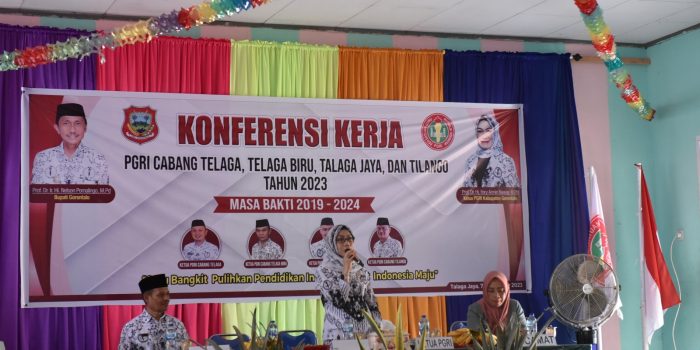 Rumuskan Program Kerja 2024, PGRI Se Kecamatan Telaga Gelar Konferensi Kerja