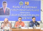 Pj Sekda Supandra Nur Pimpin Rapat Koordinasi Forum Penataan Usulan WIUP Boalemo