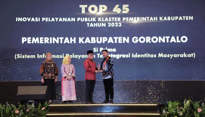 Si Prima Masuk Top Inovasi Pelayanan Publik Terpuji Tahun 2023, Muchtar Nuna: Penghargaan Ini Kado HUT Kabgor Ke 350  