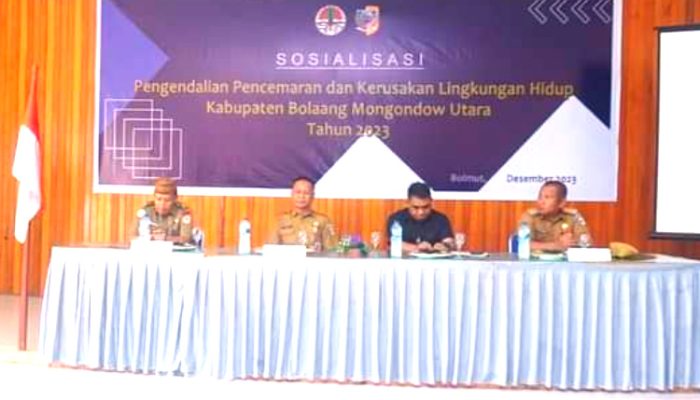 DLH Bolmut Gelar Sosialisasi Pengendalian Pencemaran dan Kerusakan Lingkungan Hidup