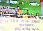 Menuju Gorontalo Emas 2045. Sang Deklatator Pimpin Apel Akbar Peringati Hari Patriotik Ke-82