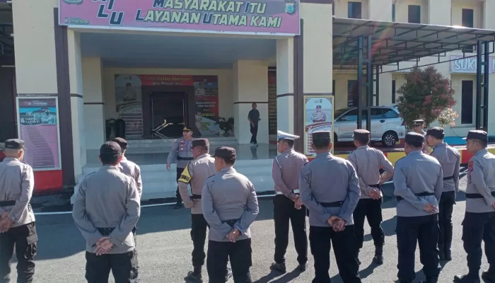 Amankan Perayaan Paskah,Polres Bolmong Terjunkan  97 Personil