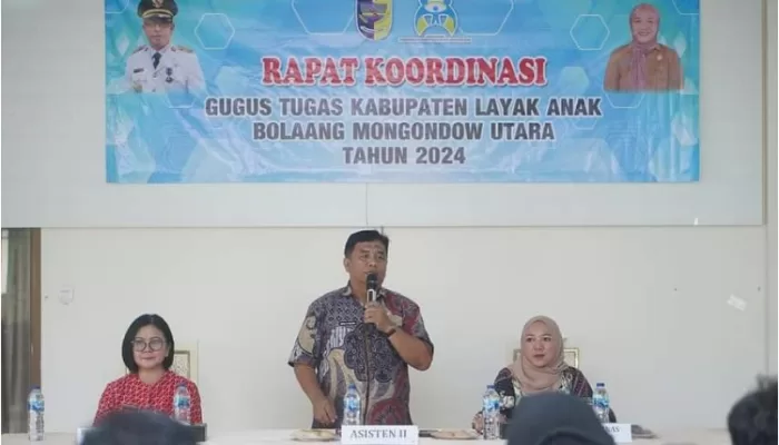 Dinas PPKBPPPA Bolmut Gelar Rapat Gugus Tugas Kabupaten Layak Anak Tahun 2024