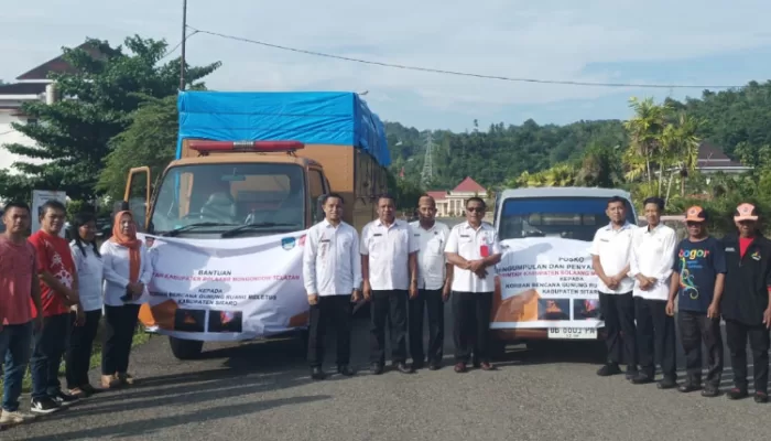 Peduli Korban Bencana Erupsi Gunung Ruang, Pemkab Bolsel Saluran Bantuan