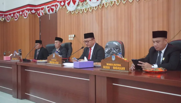 DPRD Bolsel Gelar Paripurna LKPJ 2023 & Penetapan Ranperda Perlindungan Perempuan