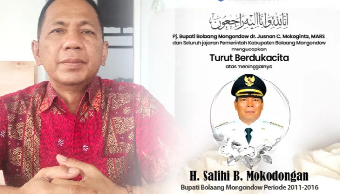 Alm. Salihi Mokodongan Wafat, Pj Bupati Jusnan Mokoginta Ungkapkan Duka Mendalam