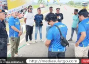 Beberapa Pembalap Asal Sulawesi Ramaikan Dragrace “Dansat Brimob Cup” di Gorontalo Utara