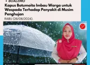 Kapus Botumoito Imbau Warga untuk Waspada Terhadap Penyakit di Musim Penghujan