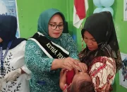 Desa Pelehu Gelar Vaksinasi PIN Polio Bagi Anak Usia 0-7 tahun