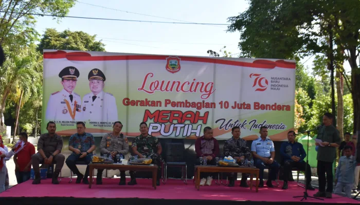 Pemkab Gorontalo Gelar Pencanangan Gerakan Pembagian 10 Juta Bendera Merah Putih 