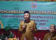 Nawir Tondako Lantik PAW Kepala Desa Lauwonu Periode 2024-2027