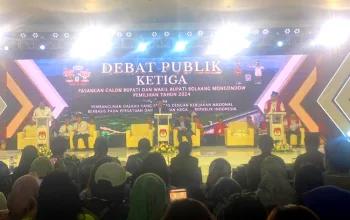 KPU Bolmong Sukses Gelar Debat Ketiga