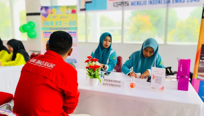 Puskesmas Botumoito Gelar Screening Kesehatan di HKN ke-60 Boalemo