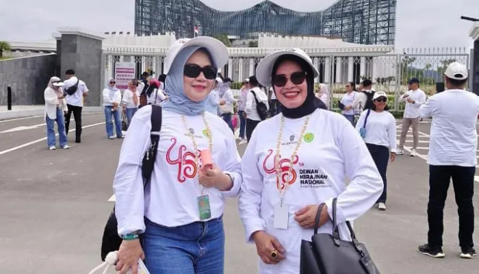 Ketua dan Wakil Ketua Dekranasda Kabupaten Gorontalo Hadiri Pembukaan Pameran UMKM di IKN Nusantara