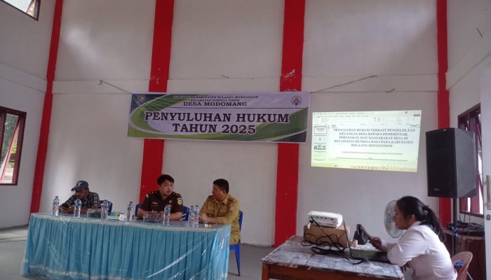 Wujudkan Masyarakat Yang Sadar Dan Taat Hukum, Pemdes Modomang Gelar Penyuluhan Hukum