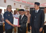 Tekankan Peran Strategis! Bupati Sofyan Saat Lantik PAW Anggota BPD Desa Bua dan Huntu