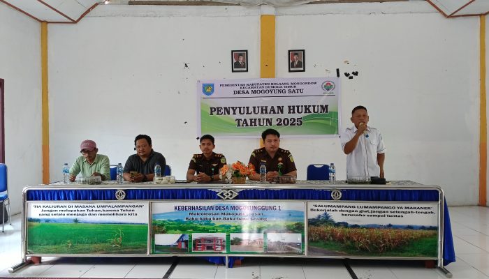 Tingkatkan Pemahaman Hukum, Pemdes Mogoyungung 1 Gandeng Cabjari Dumoga Lakukan Penyuluhan Hukum