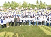 Ribuan Perangkat Desa Hadiri Apel Akbar Pertama di Kabupaten Gorontalo