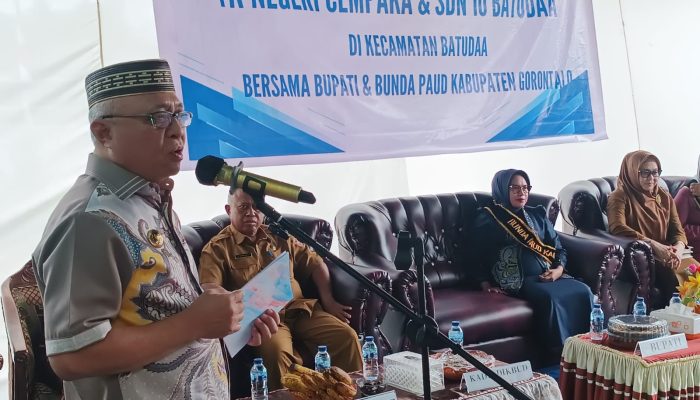 Bupati Sofyan Resmikan Sekolah Satu Atap di Batudaa