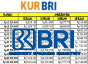 Tabel Angsuran KUR BRI 2025: Bunga Tetap 6 Persen, Plafon Naik hingga Rp500 Juta