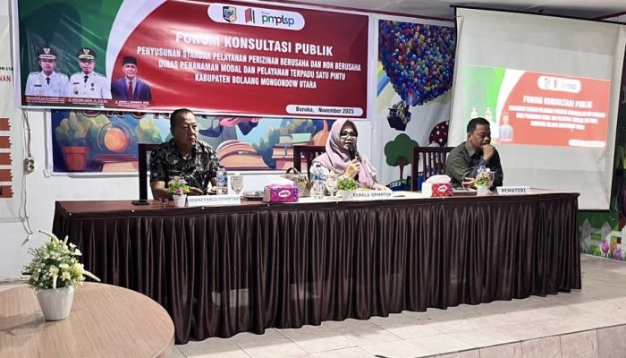 Forum Konsultasi Publik DPMPTSP Boltara Bahas Penyusunan Standar Pelayanan Perizinan