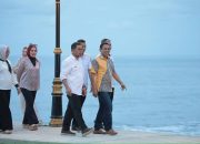 Bupati Boltara Sambut Wali Kota Kotamobagu di Pantai Batu Pinagut, Pererat Persaudaraan BMR