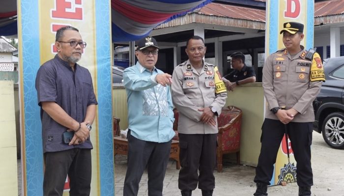 Bupati Gorontalo Tinjau Pos Pengamanan Idulfitri di Boliyohuto