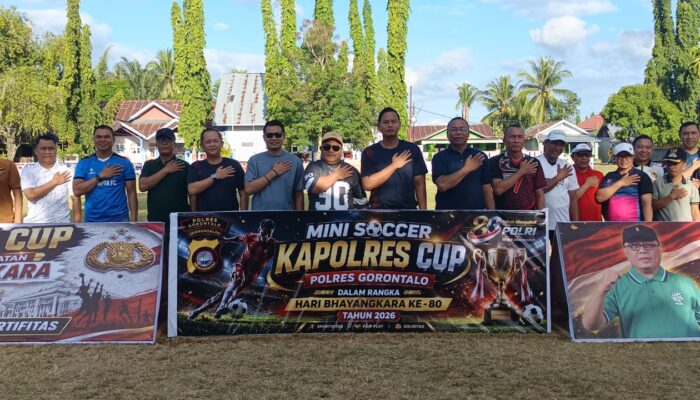 Sekda Hadiri Mini Soccer Kapolres Cup