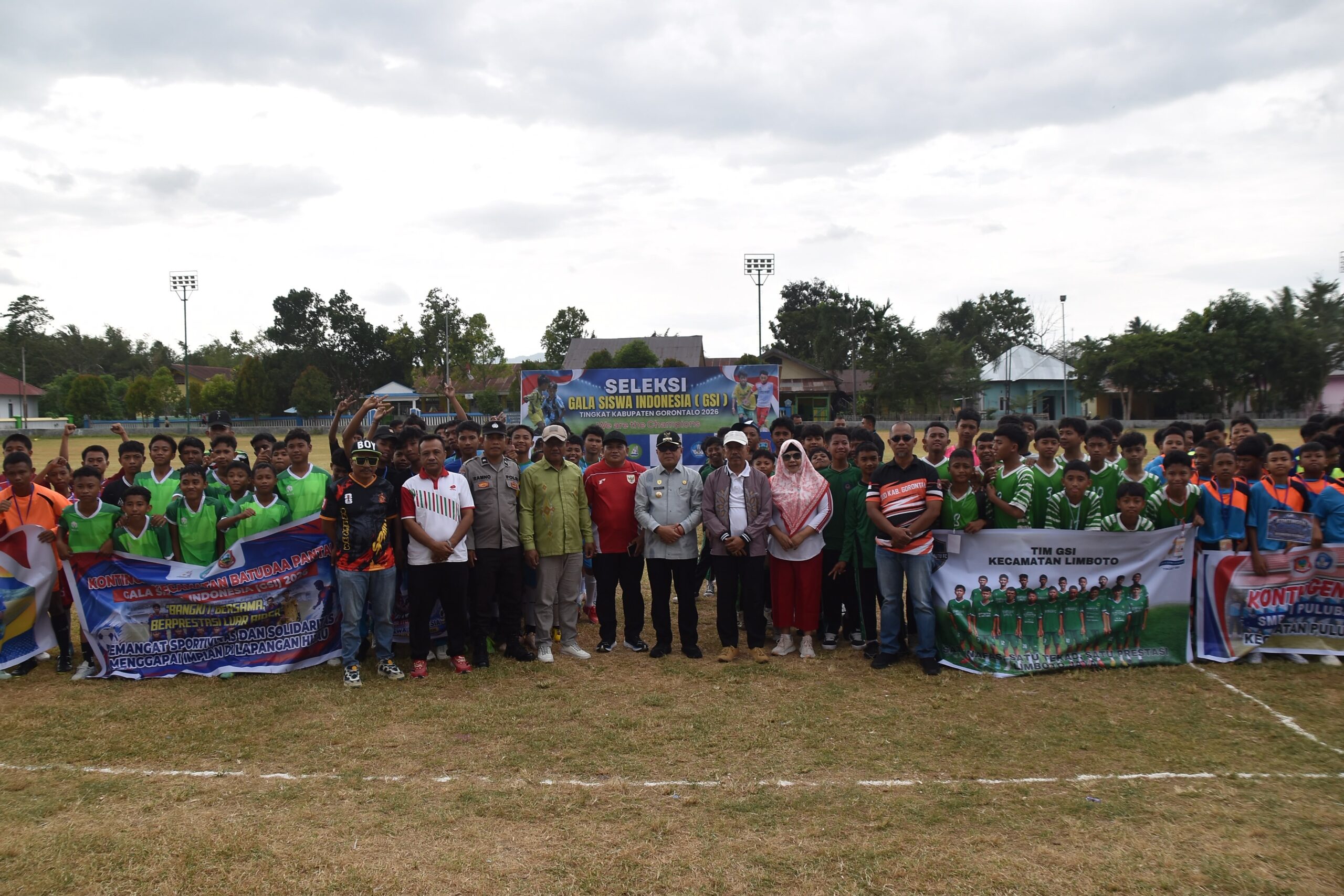 Buka Seleksi Gala Siswa Indonesia 2026,Pemkab Gorontalo Jaring Bibit Pesepak Bola Muda
